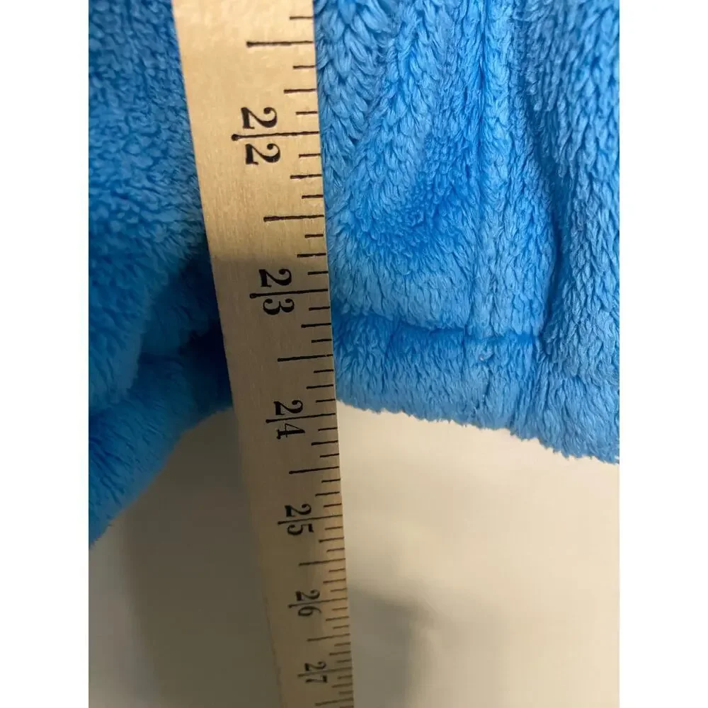 North Face‎ Womens Osito Full Zip Fleece Jacket Turquoise Blue Hooded Hiking L